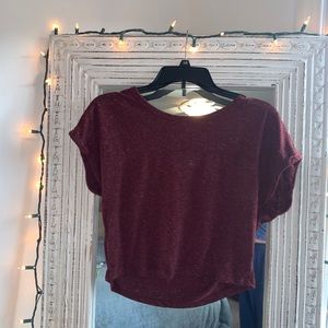 Maroon shirt